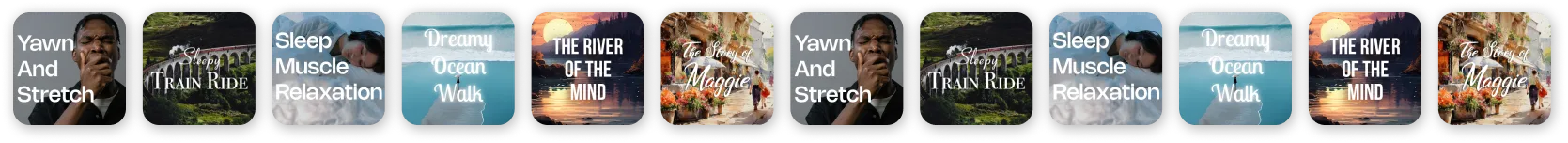 Meditation and sleep categories